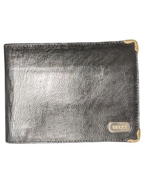 Vintage Gucci 70s Two Tone Leather Men's Bifold Wallet